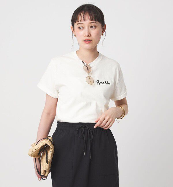 UNITED ARROWS green label relaxing「＜Gymphlex＞ショートスリーブ エンブロイダリー Tシャツ」|Tシャツ・カットソー|
