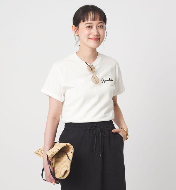 UNITED ARROWS green label relaxing「＜Gymphlex＞ショートスリーブ エンブロイダリー Tシャツ」|Tシャツ・カットソー|