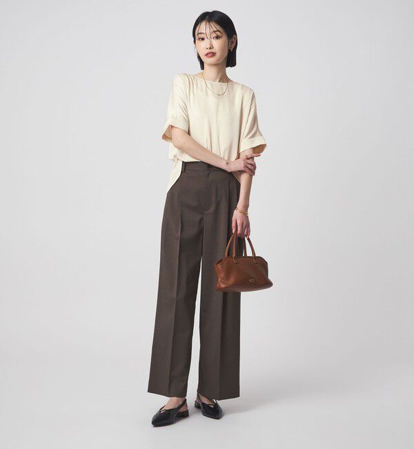 UNITED ARROWS green label relaxing「サテン TEE ブラウス」|シャツ・ブラウス|