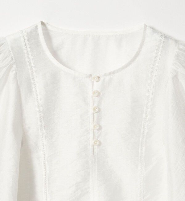 EMMEL REFINES「＜EMMEL REFINES＞EM ハシゴレース フレアスリーブ ブラウス」|シャツ・ブラウス|