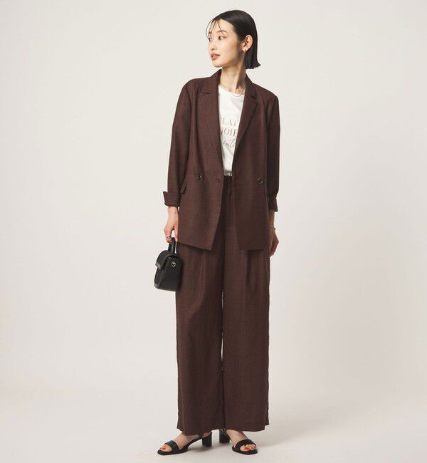 UNITED ARROWS green label relaxing「［size SHORTあり］ライト リネンライク ジャケット UVカット 通気性」|テーラードジャケット|