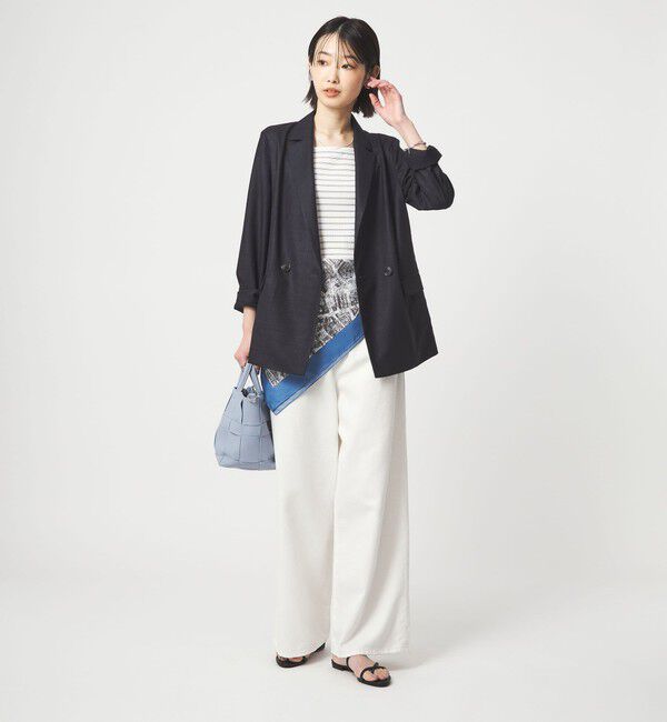 UNITED ARROWS green label relaxing「［size SHORTあり］ライト リネンライク ジャケット UVカット 通気性」|テーラードジャケット|