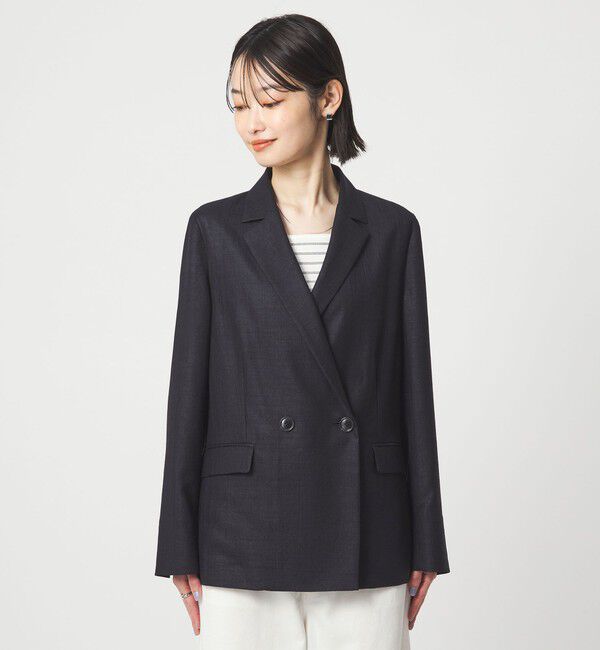 UNITED ARROWS green label relaxing「［size SHORTあり］ライト リネンライク ジャケット UVカット 通気性」|テーラードジャケット|