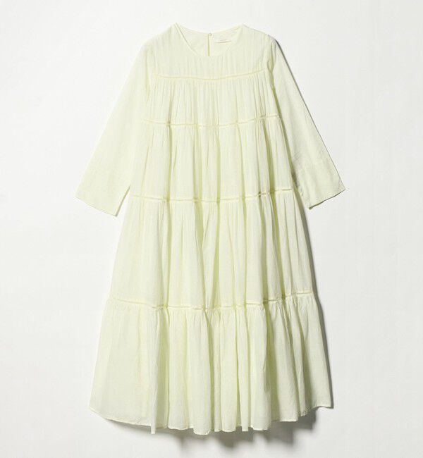 EMMEL REFINES「＜ne Quittez pas＞C/Voile ティアード マキシワンピース＜Select by EMMEL REFINES＞」|ワンピース|LIME