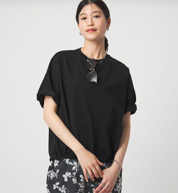 UNITED ARROWS green label relaxing「【WEB限定】＜at ease＞ドロスト カットソー 接触冷感 UVカット 遮熱」|Tシャツ・カットソー|