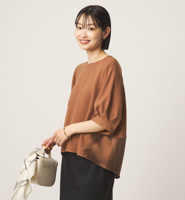 UNITED ARROWS green label relaxing「［size SHORTあり］fleurie(フルリー) フォルム ショートスリーブ ブラウス」|シャツ・ブラウス|