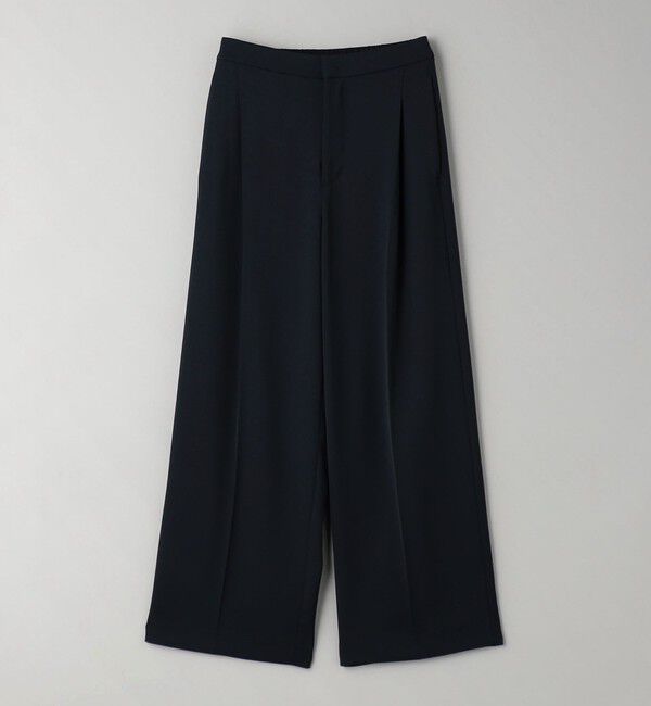 BEAUTY&YOUTH UNITED ARROWS「【WEB限定 Wardrobe DAILY MINIMAL】ダブルクロス タックワイドストレートパンツ ウォッシャブル」|スラックス|