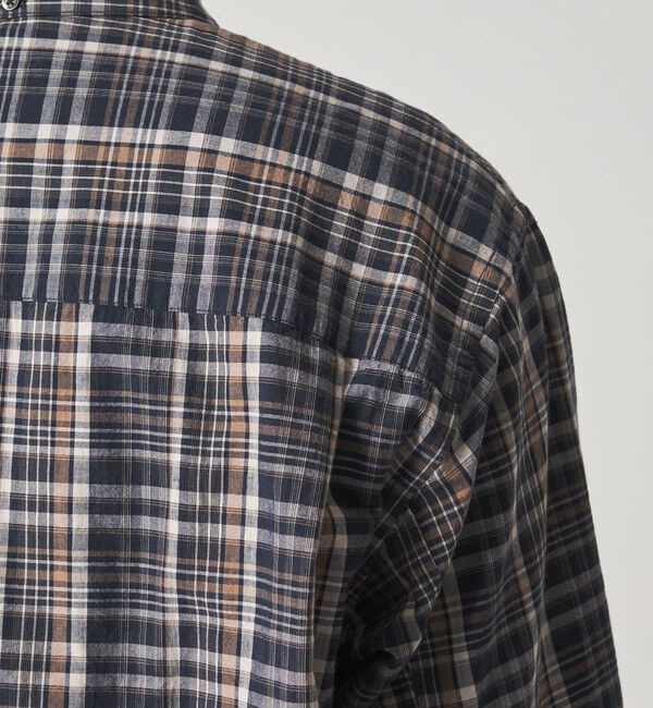 STEVEN ALAN「＜Steven Alan＞ マドラスチェック シングルニードル シャツ LOOSE」|シャツ・ブラウス|