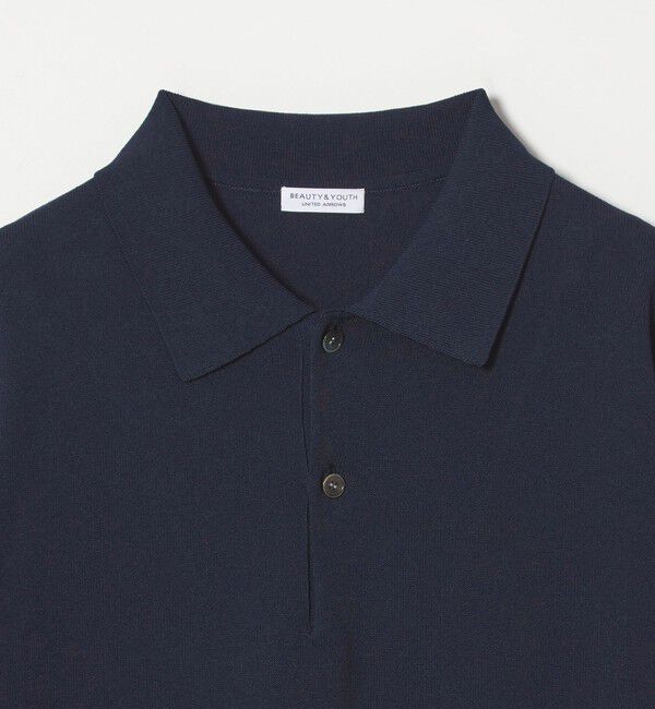 BEAUTY&YOUTH UNITED ARROWS「【WEB限定 WARDROBE SMART】KOUKIN ハイゲージ ニット ポロシャツ【抗菌・防臭】」|ニット・セーター|