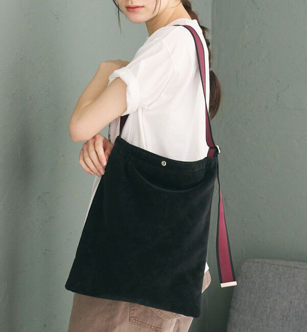 BEAUTY&YOUTH UNITED ARROWS「ラインテープ ショルダーバッグ」|ショルダー・メッセンジャー|BLACK