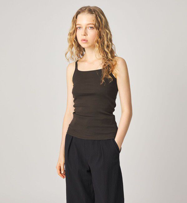 STEVEN ALAN「＜Steven Alan＞コットン フライス キャミ タンクトップ」|タンクトップ|DK.BROWN