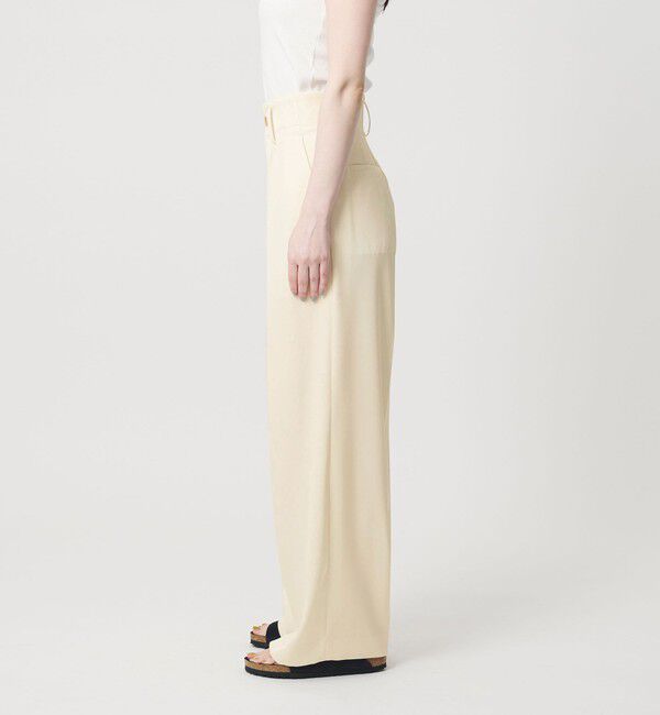 BEAUTY&YOUTH UNITED ARROWS「ポリエステル ドレープ 2タック ワイドパンツ ウォッシャブル」|チノ|