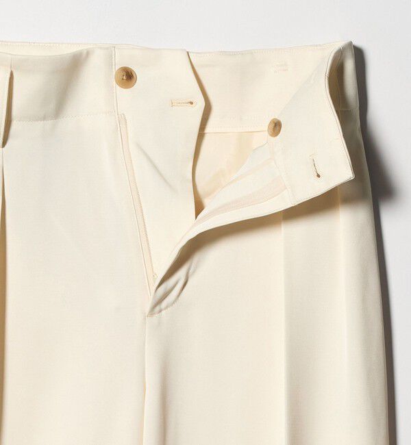 BEAUTY&YOUTH UNITED ARROWS「ポリエステル ドレープ 2タック ワイドパンツ ウォッシャブル」|チノ|