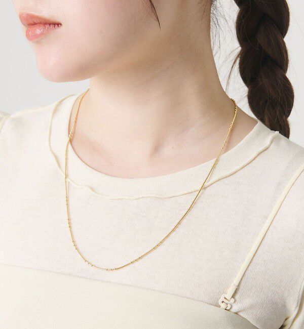 BEAUTY&YOUTH UNITED ARROWS「メタル チェーン スライダー ネックレス」|ネックレス|GOLD