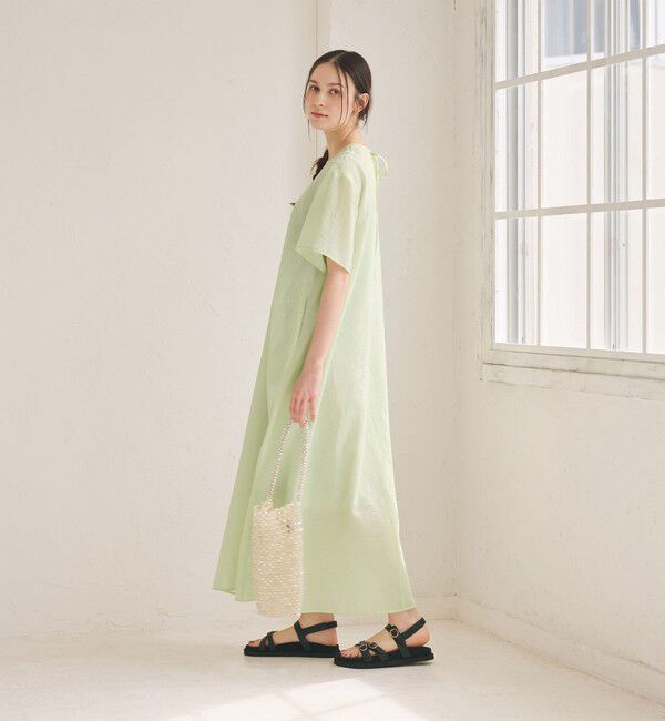 BEAUTY&YOUTH UNITED ARROWS「シアー バックリボン ワンピース ウォッシャブル」|ワンピース|