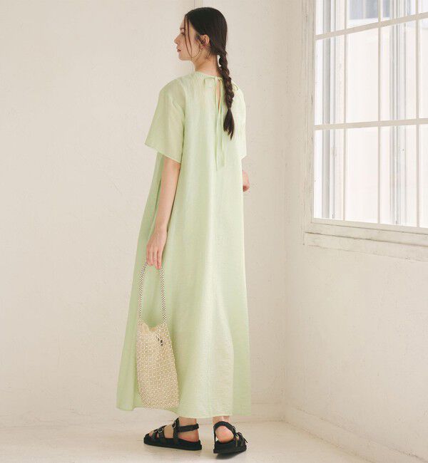 BEAUTY&YOUTH UNITED ARROWS「シアー バックリボン ワンピース ウォッシャブル」|ワンピース|