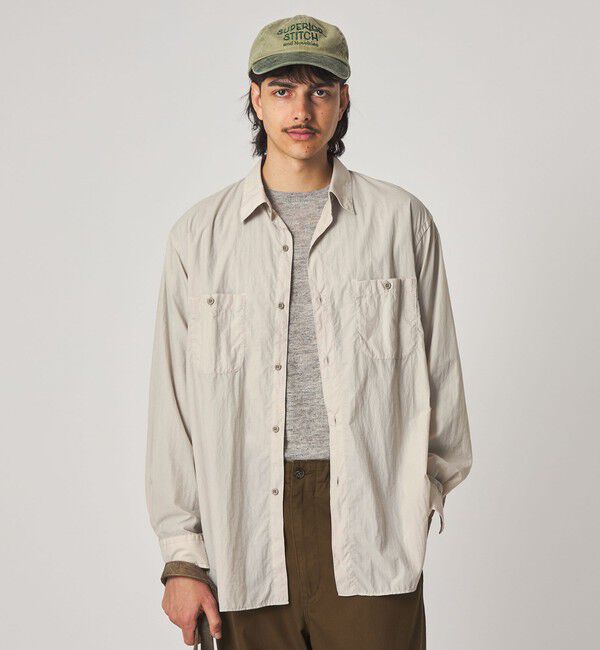 STEVEN ALAN「＜Steven Alan エアリーナイロン レギュラーカラー シャツ LOOSE」|シャツ・ブラウス|