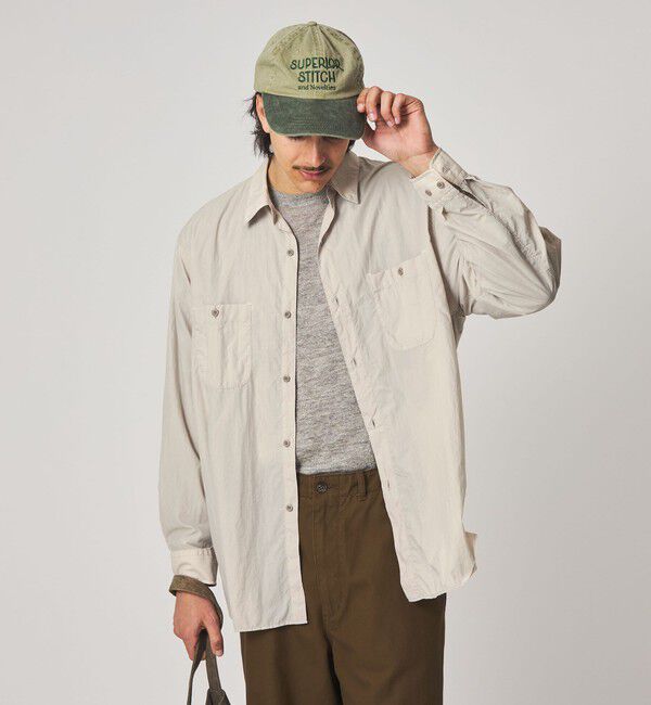 STEVEN ALAN「＜Steven Alan エアリーナイロン レギュラーカラー シャツ LOOSE」|シャツ・ブラウス|