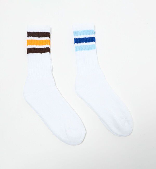 BEAUTY&YOUTH UNITED ARROWS「＜THE RAILROAD SOCK＞ラインソックス 2Pセット」|ソックス|
