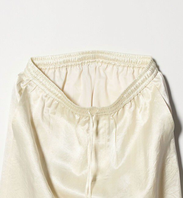 BEAUTY&YOUTH UNITED ARROWS「アセテートサテン ワイド イージーパンツ ウォッシャブル/オフホワイト」|その他|