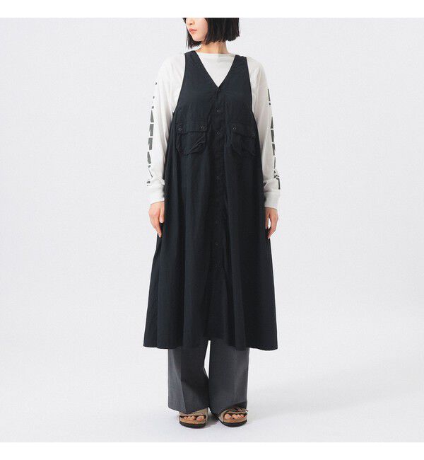 BEAMSBOY「ナイロン タッサー C-1 ノースリーブ ワンピース」|ワンピース|