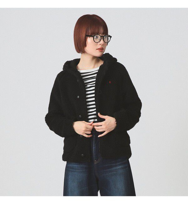 Ray BEAMS 「Gymphlex / ボア フード ジャケット」|ブルゾン・スタジャン|