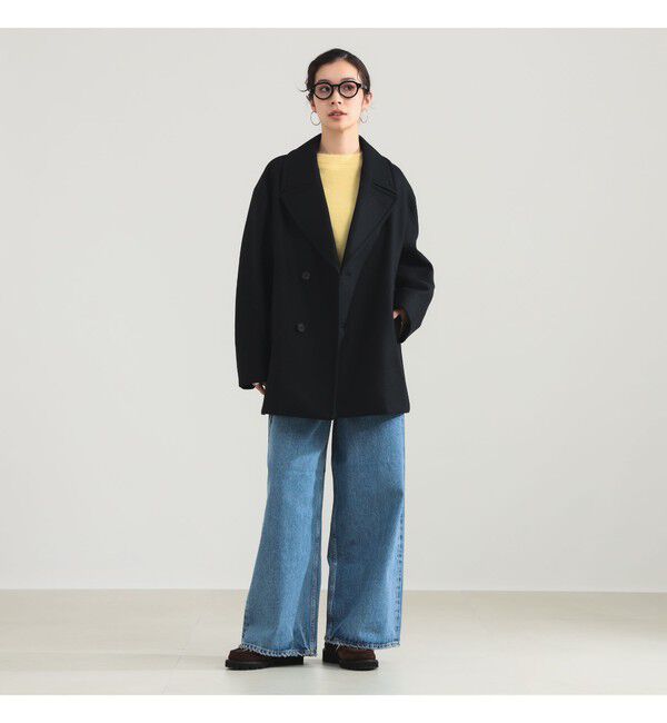 Demi-Luxe BEAMS 「ATON / メルトン ダブル ショートコート」|ブルゾン・スタジャン|