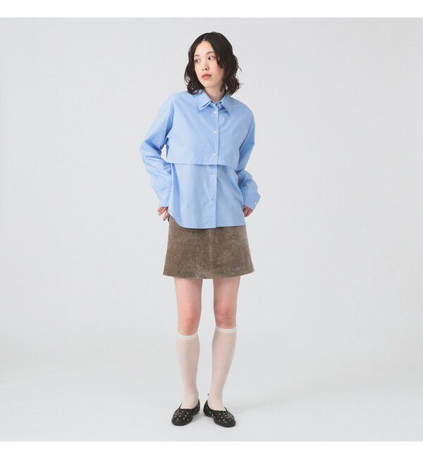 Ray BEAMS 「Ｗカラー レイヤード シャツ」|シャツ・ブラウス|
