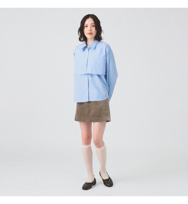 Ray BEAMS 「Ｗカラー レイヤード シャツ」|シャツ・ブラウス|