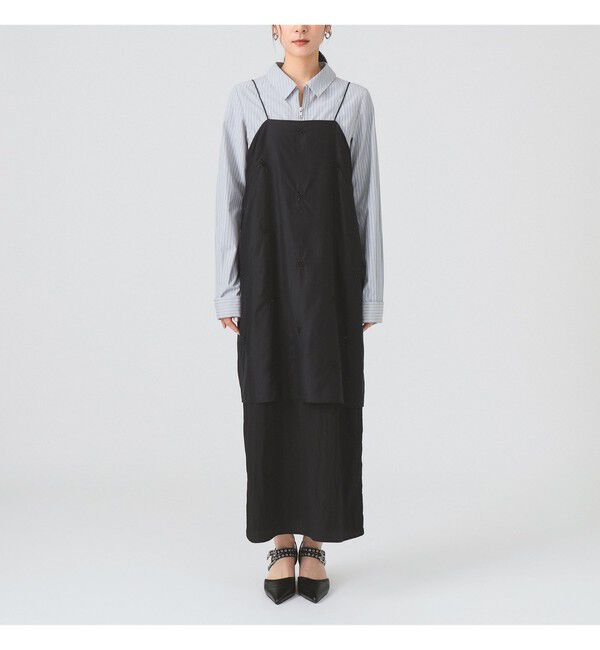 Ray BEAMS 「ビーズ 刺繍 キャミ ワンピース」|ワンピース|