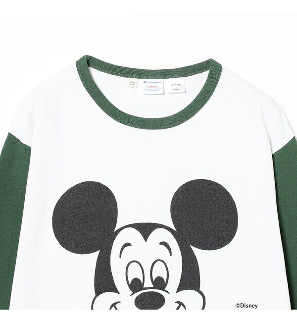 BEAMSBOY「【別注】Champion / ミッキーマウス / フットボール Tシャツ」|Tシャツ・カットソー|