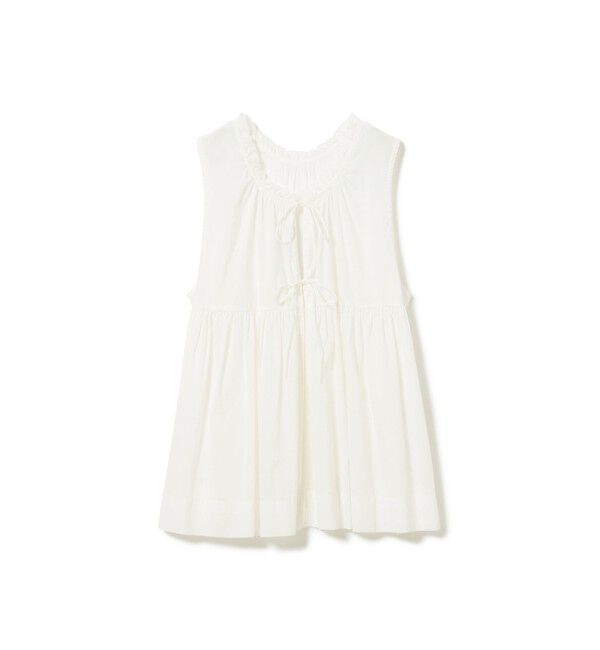 BEAMSBOY「コットン ギャザー ノースリーブ」|シャツ・ブラウス|