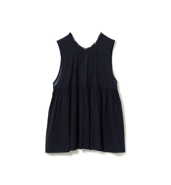 BEAMSBOY「コットン ギャザー ノースリーブ」|シャツ・ブラウス|