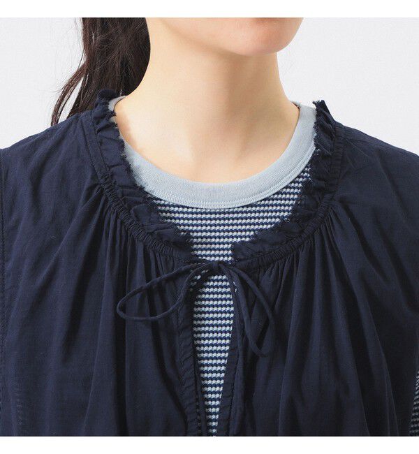 BEAMSBOY「コットン ギャザー ノースリーブ」|シャツ・ブラウス|