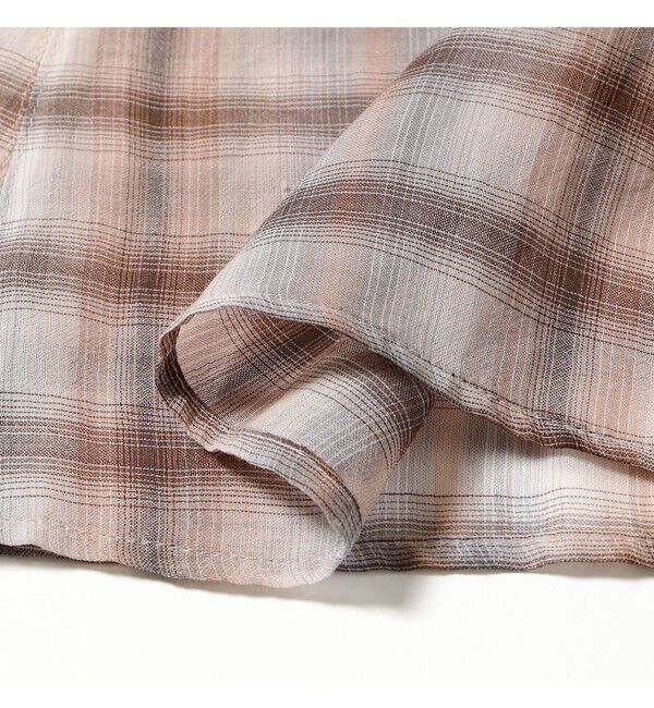 BEAMSBOY「maturely / ボイル チェック ラップ スカート」|スカート|