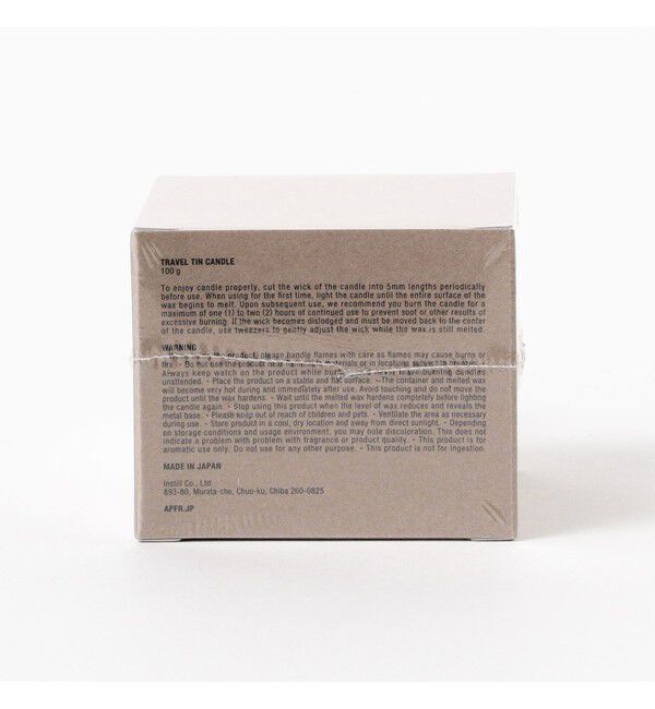 BEAMS「APFR / TRAVEL TIN CANDLE」|キャンドル|