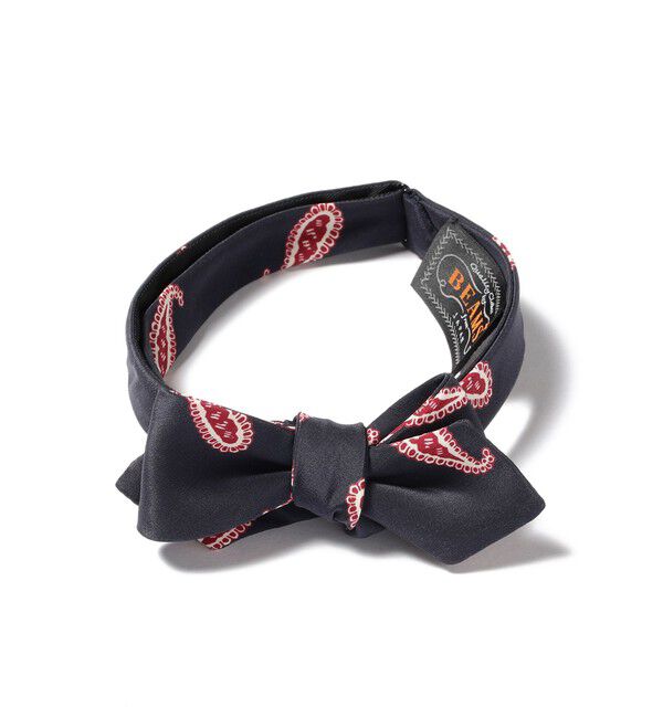 BEAMS PLUS「BEAMS PLUS / プリントペイズリー ボウタイ」|ネクタイ・蝶ネクタイ|NAVY