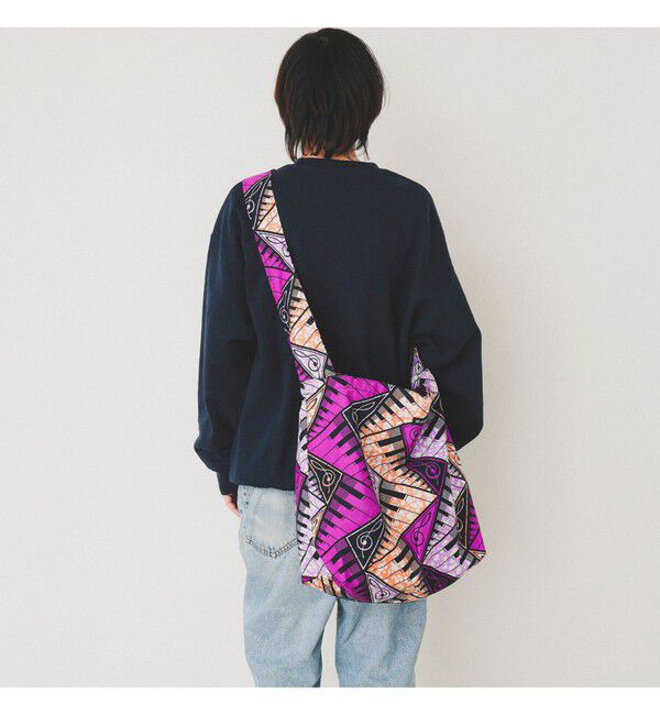 BEAMS「バティック ショルダー エコ バッグ 2025」|ポーチ|PURPLE/PIANO