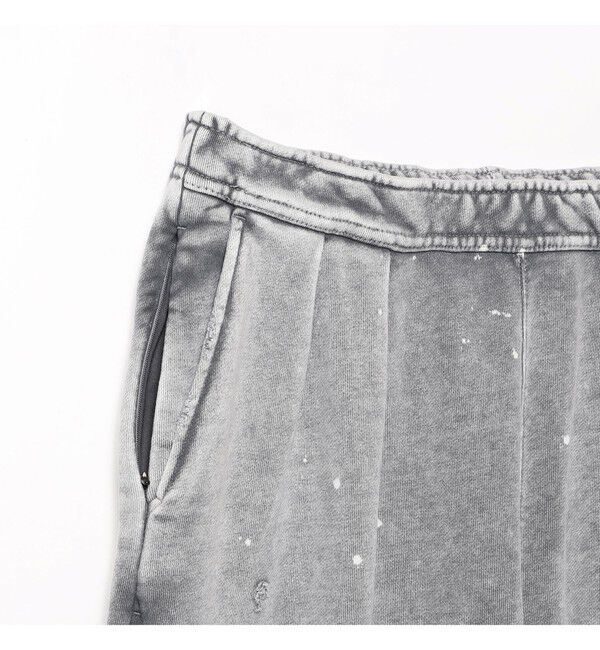BEAMS「ワイドストレートフィット ダメージ スウェットパンツ」|チノ|