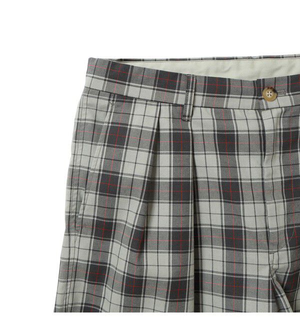 BEAMS「タータンチェック ショートパンツ【ワイドストレートフィット】」|その他|