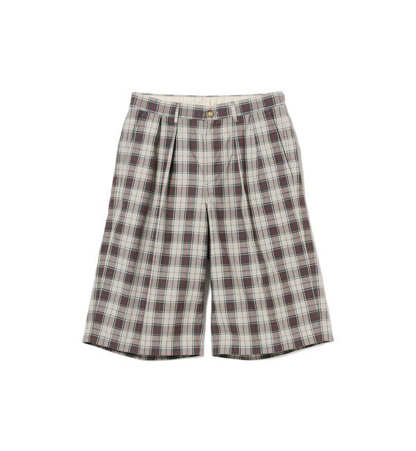 BEAMS「タータンチェック ショートパンツ【ワイドストレートフィット】」|その他|