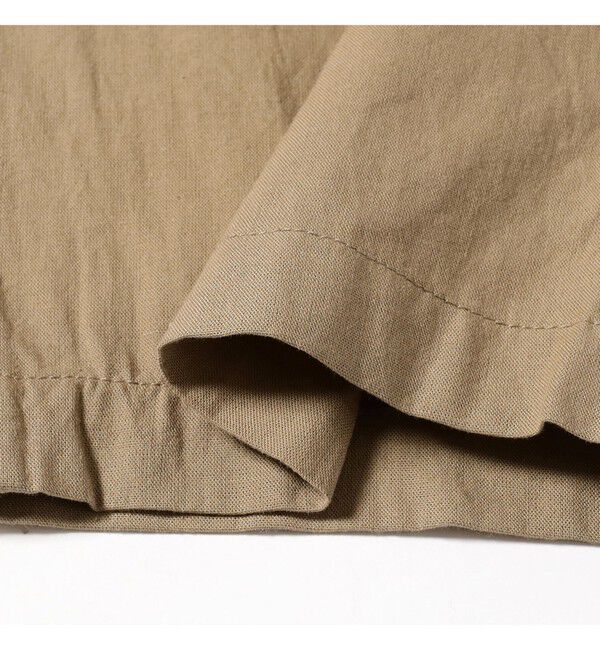 BEAMS「ダンガリー2プリーツ スラックス【ワイドテーパードフィット】」|チノ|