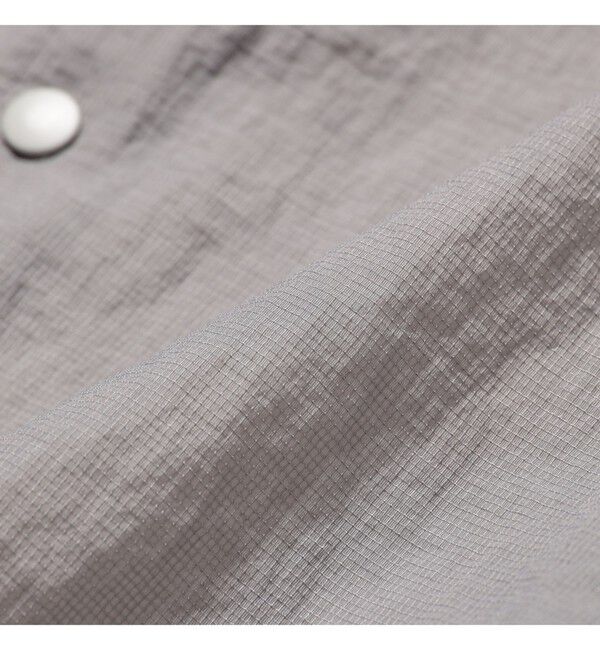 BEAMS「ショートレングス シアー コーチシャツ【ワイドショートフィット】」|シャツ・ブラウス|