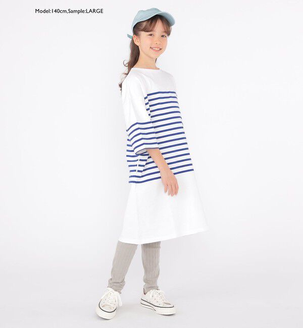 SHIPS KIDS「SHIPS KIDS:100～155cm / パネル ボーダー ワンピース」|ワンピース|