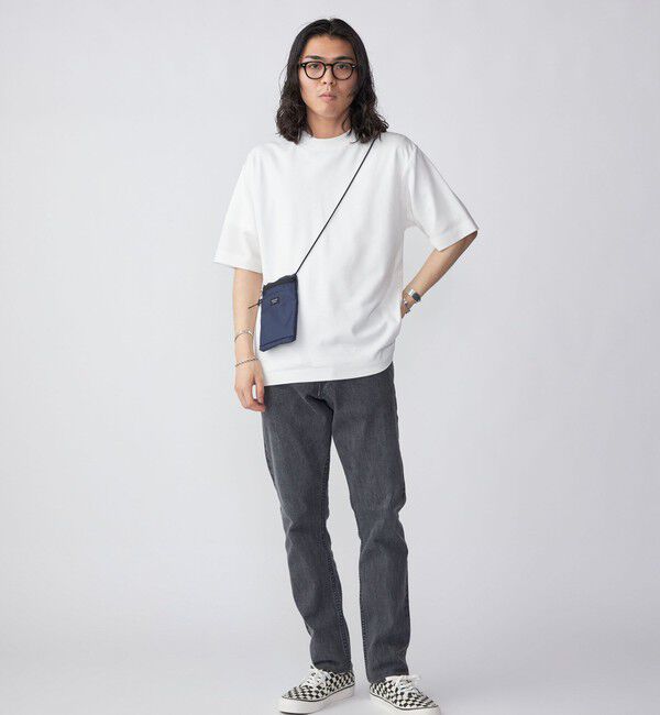 SHIPS「SHIPS:〈接触冷感〉トリコット ジャカード クルーネック Tシャツ」|Tシャツ・カットソー|