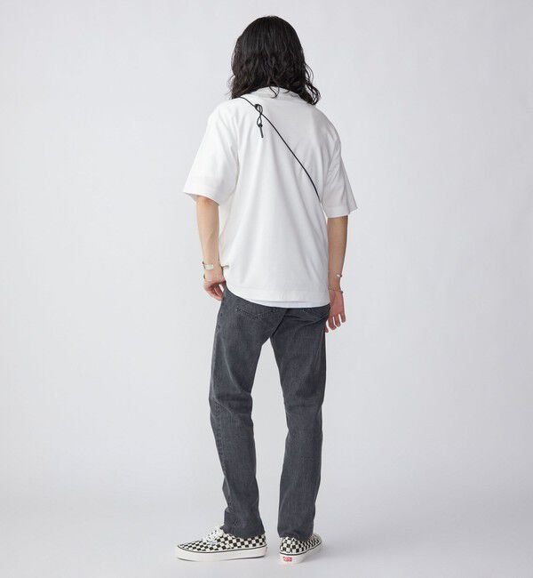 SHIPS「SHIPS:〈接触冷感〉トリコット ジャカード クルーネック Tシャツ」|Tシャツ・カットソー|