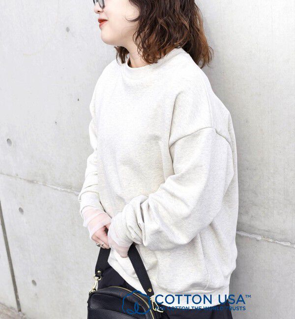 SHIPS any「SHIPS any: COTTON USA ルーズ クルーネック 裏毛 スウェット◇」|スウェット・ジャージ|オートミール