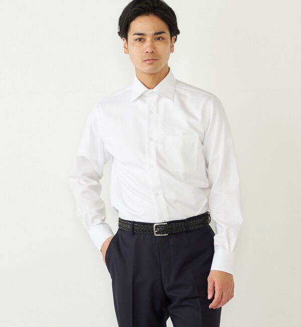 SHIPS Colors 「SHIPS Colors:イージーアイロン ワイドカラー ロングスリーブ シャツ」|シャツ・ブラウス|