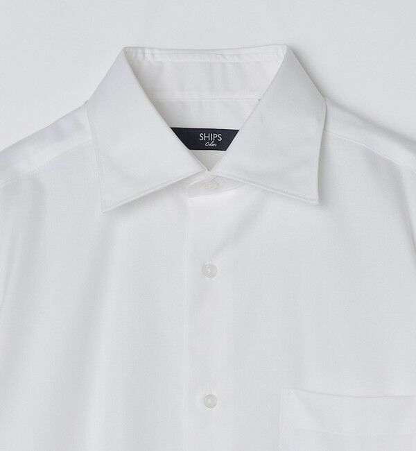 SHIPS Colors 「SHIPS Colors:イージーアイロン ワイドカラー ロングスリーブ シャツ」|シャツ・ブラウス|