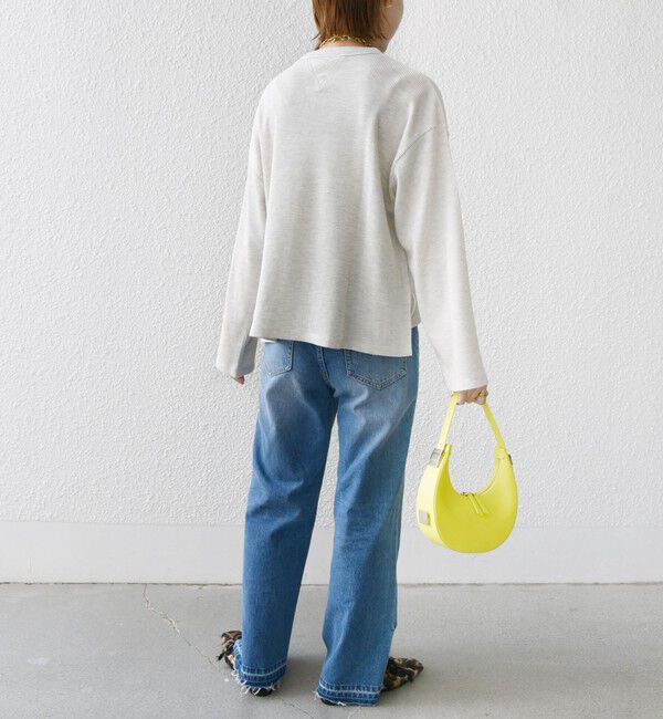 SHIPS for women「〈洗濯機可能〉ワイド スリーブ ワッフル プルオーバー」|Tシャツ・カットソー|